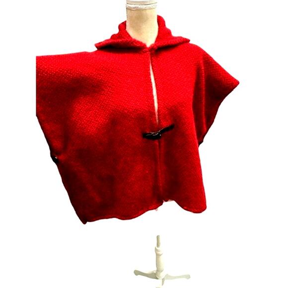 Beautiful Ireland Wool Hooded Shaw,John Branigan Weavers, Buckle Latch - Picture 2 of 14